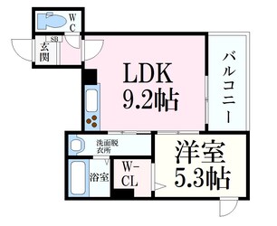 御影駅 徒歩5分 2階の物件間取画像